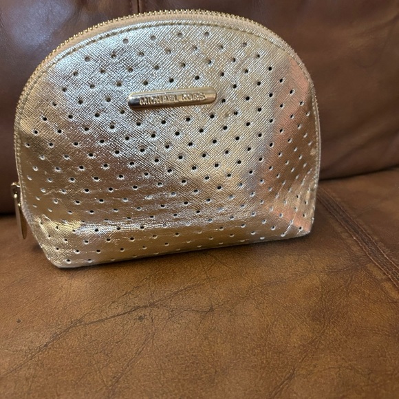 Michael Kors Metallic Gold Cosmetic Case - Picture 1 of 9